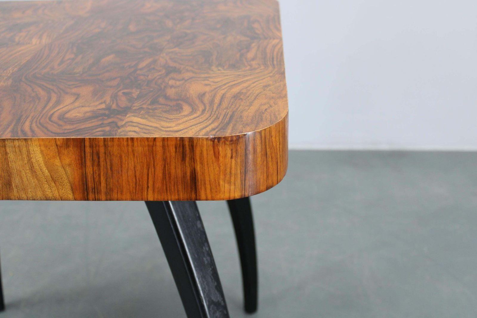 1940 Jindrich Halabala "Spider" Coffee Table In Walnut Finish, Czechoslovakia photo vinterior
