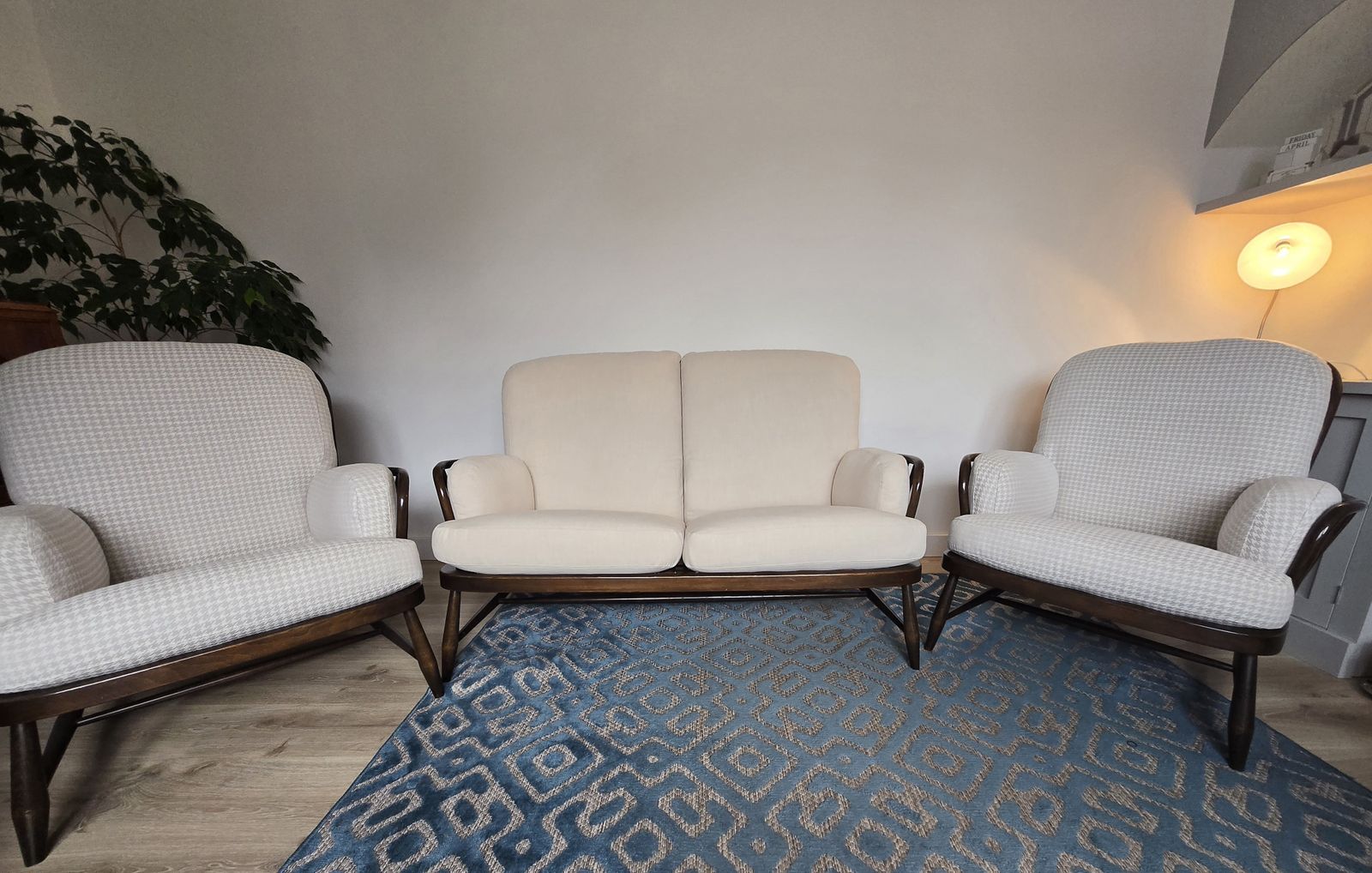 photo buy Ercol 766 Jubilee 2 Seater Sofa And Matching Chair