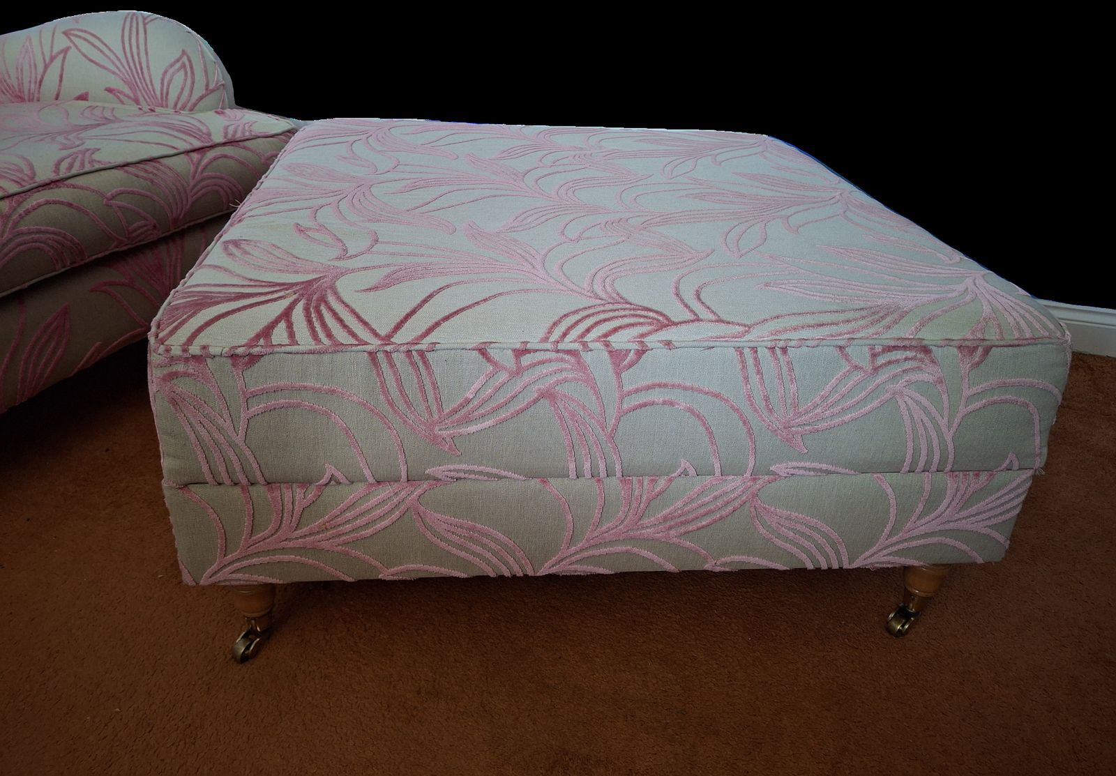 Chaise Longue Armchair With Matching Footstool photo vinterior