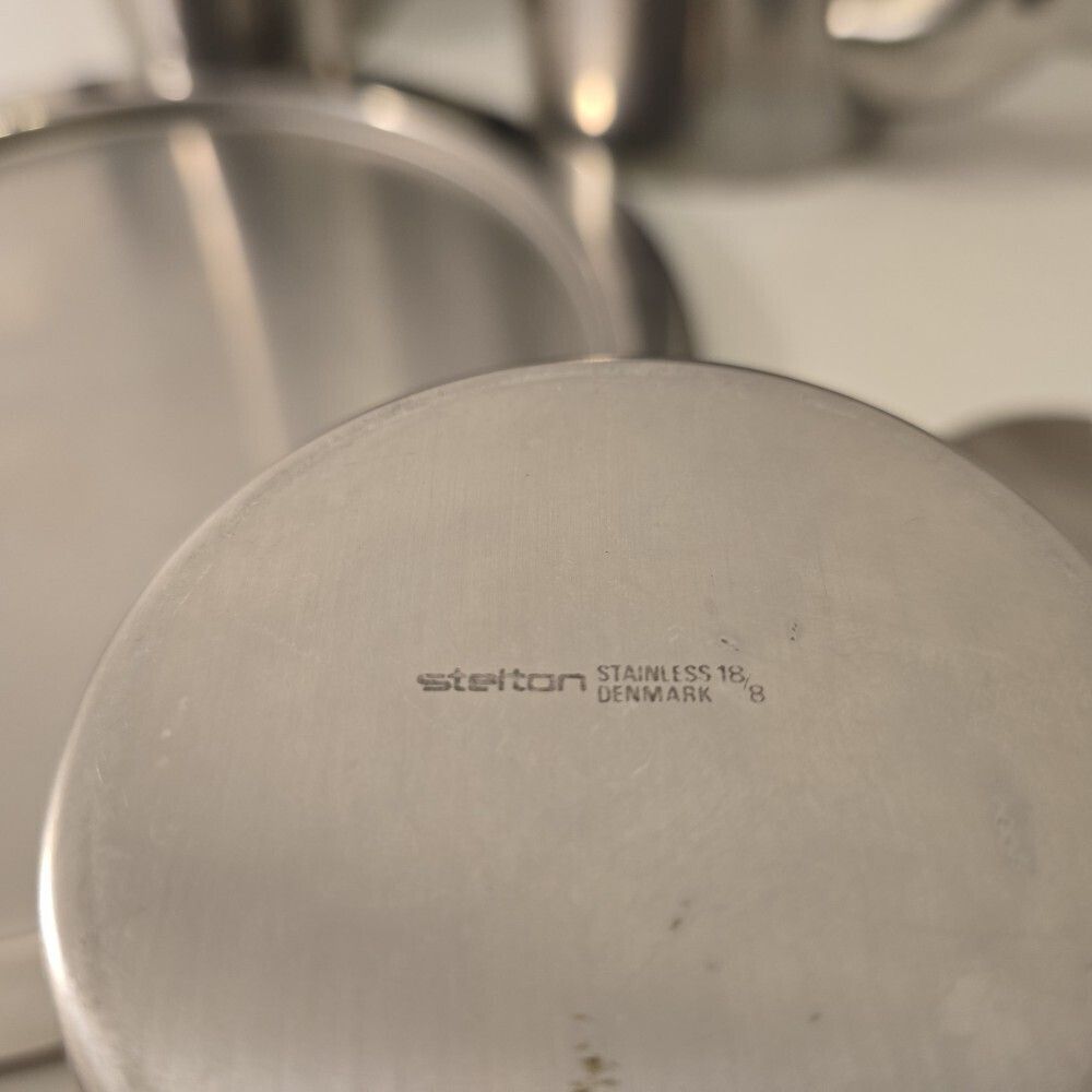 1960s Arne Jacobsen For Stelton Steel Coffee Set photo 495.0