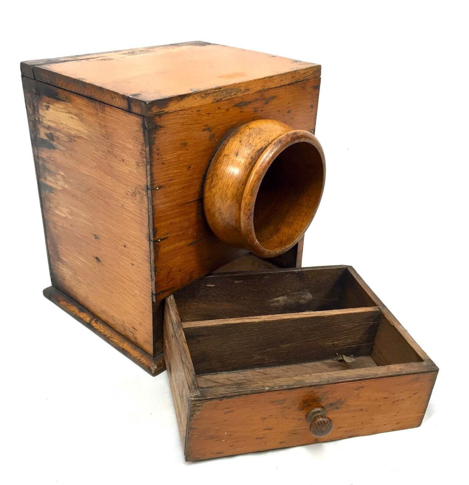 Antique 19th Century Victorian Wooden Secret Masonic Ballot Box / Voting C.1880 photo 199.0