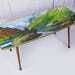 Striking Mid Century Vintage Retro 1950s Kitsch Picture Coffee Table With Dansette Legs photo vinterior