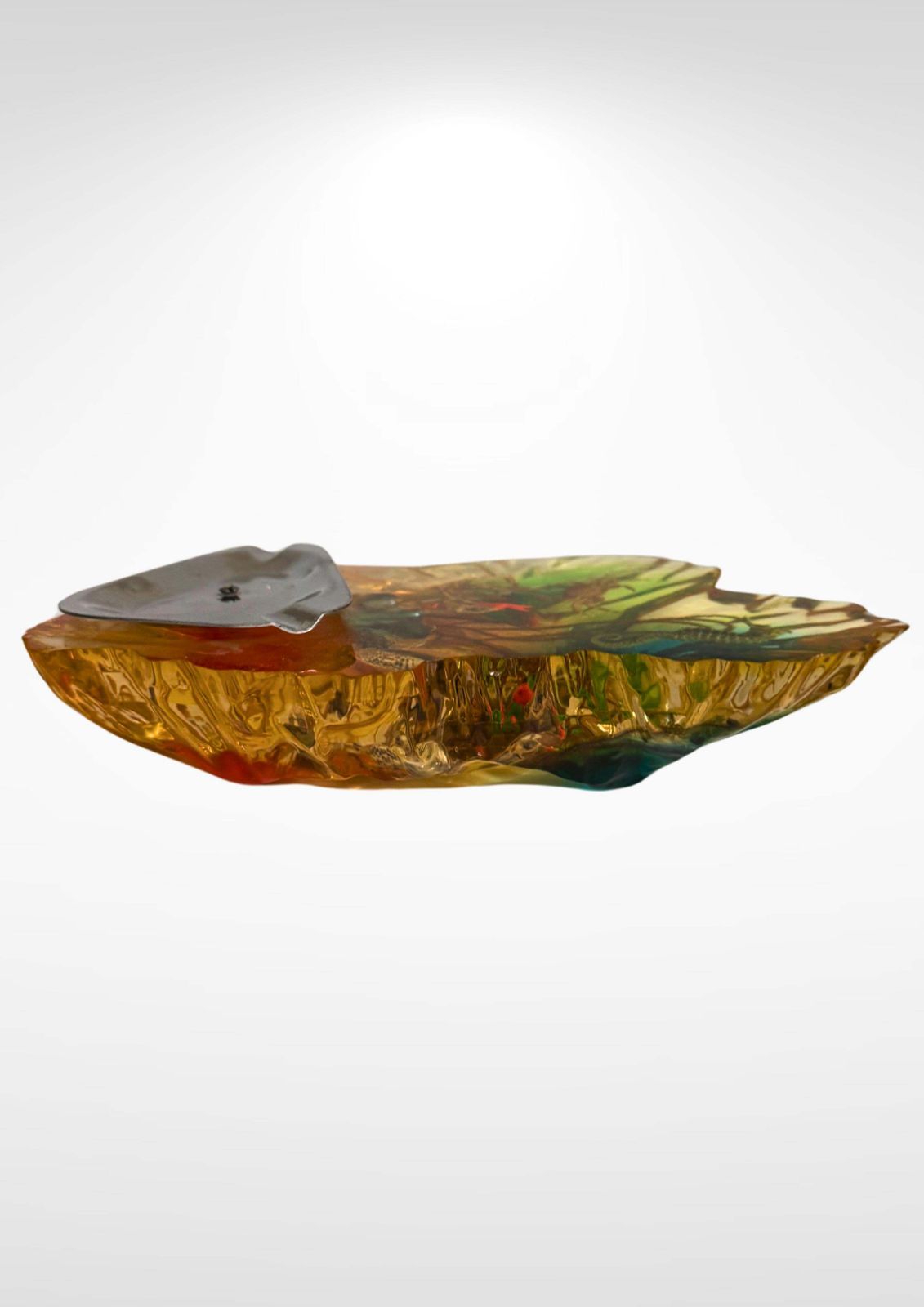 1970s French Lucite Aquarium Ashtray photo vinterior