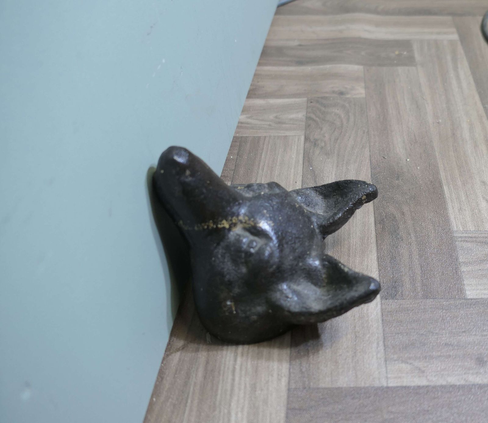 Fox Head Doorstop, Cast Iron Door Stop photo buy