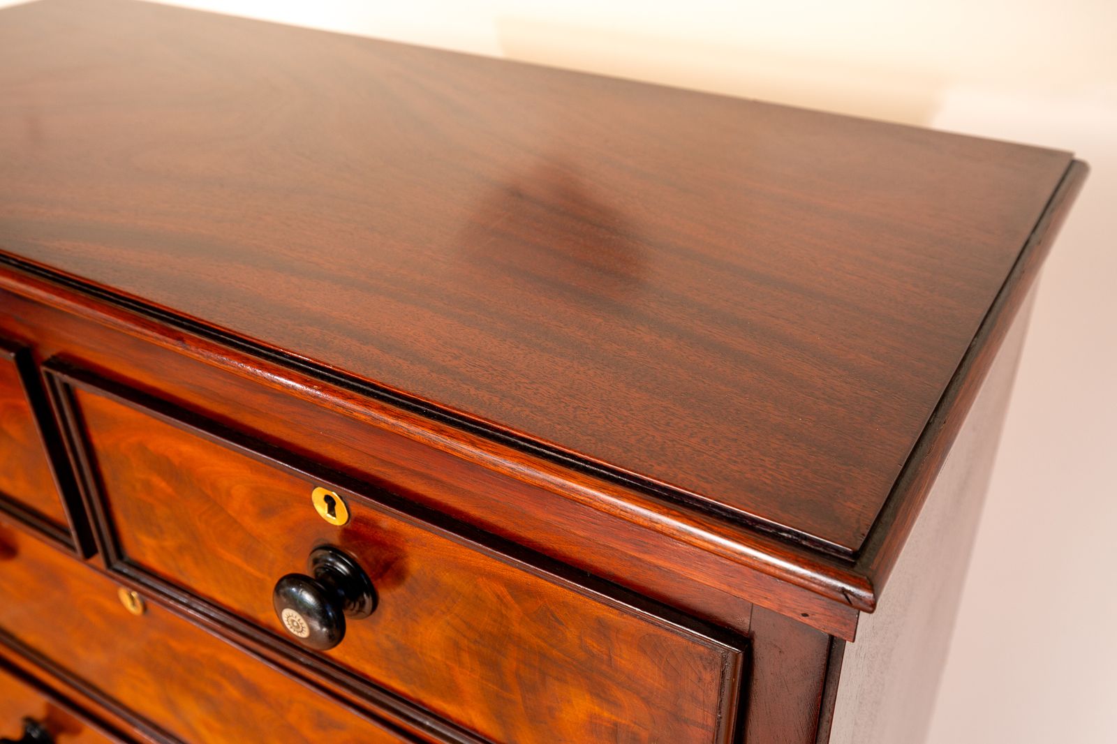 photo buy Rare Tall Antique Chest Of Drawers Flame Mahogany 1840 Country House Highboy Tallyboy 7 Drawers Biedermeier 19th Century Mother Pearl Early Victoria.N