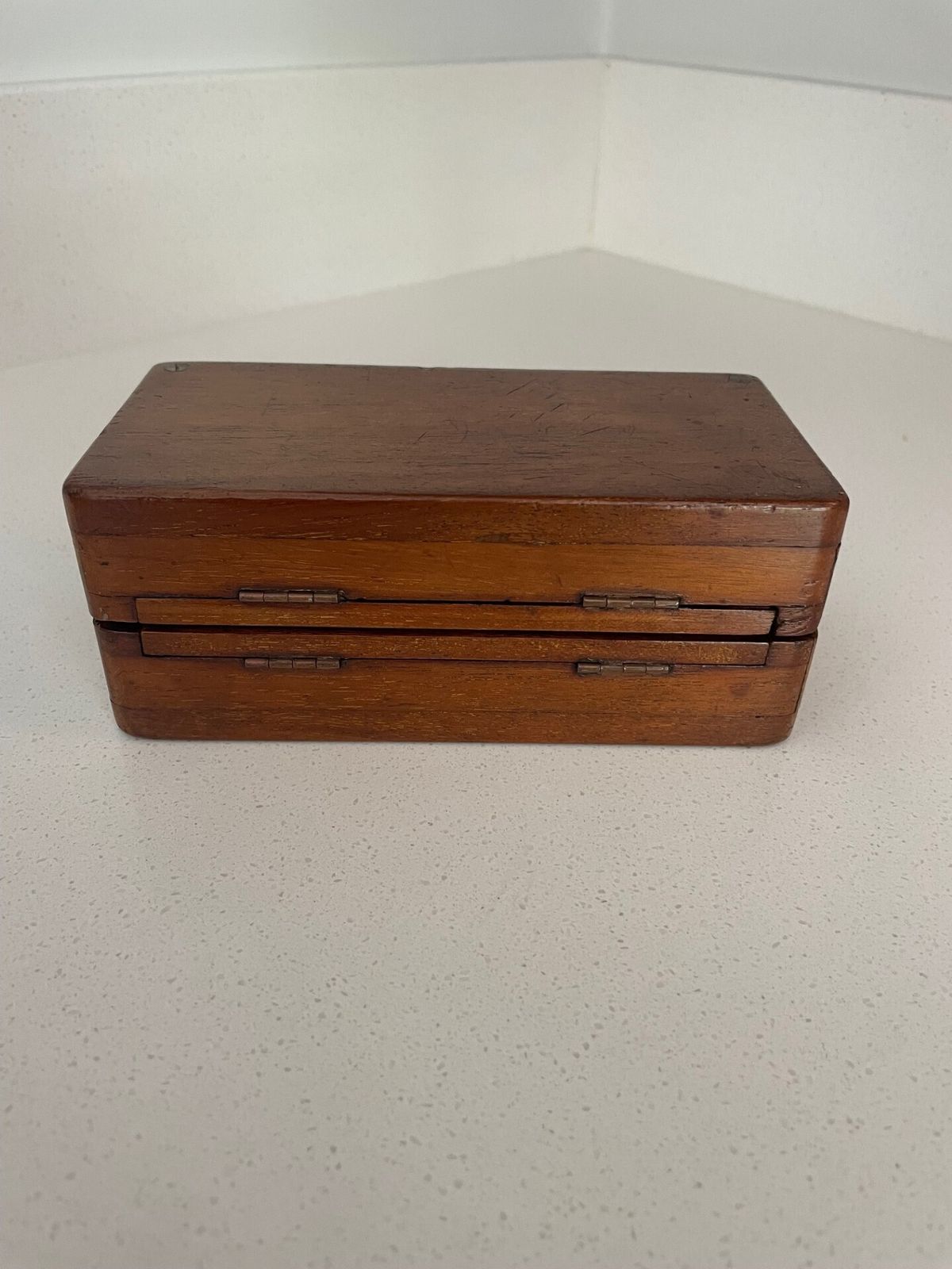Antique Mahogany Cased Travelling Chest Set photo vintage