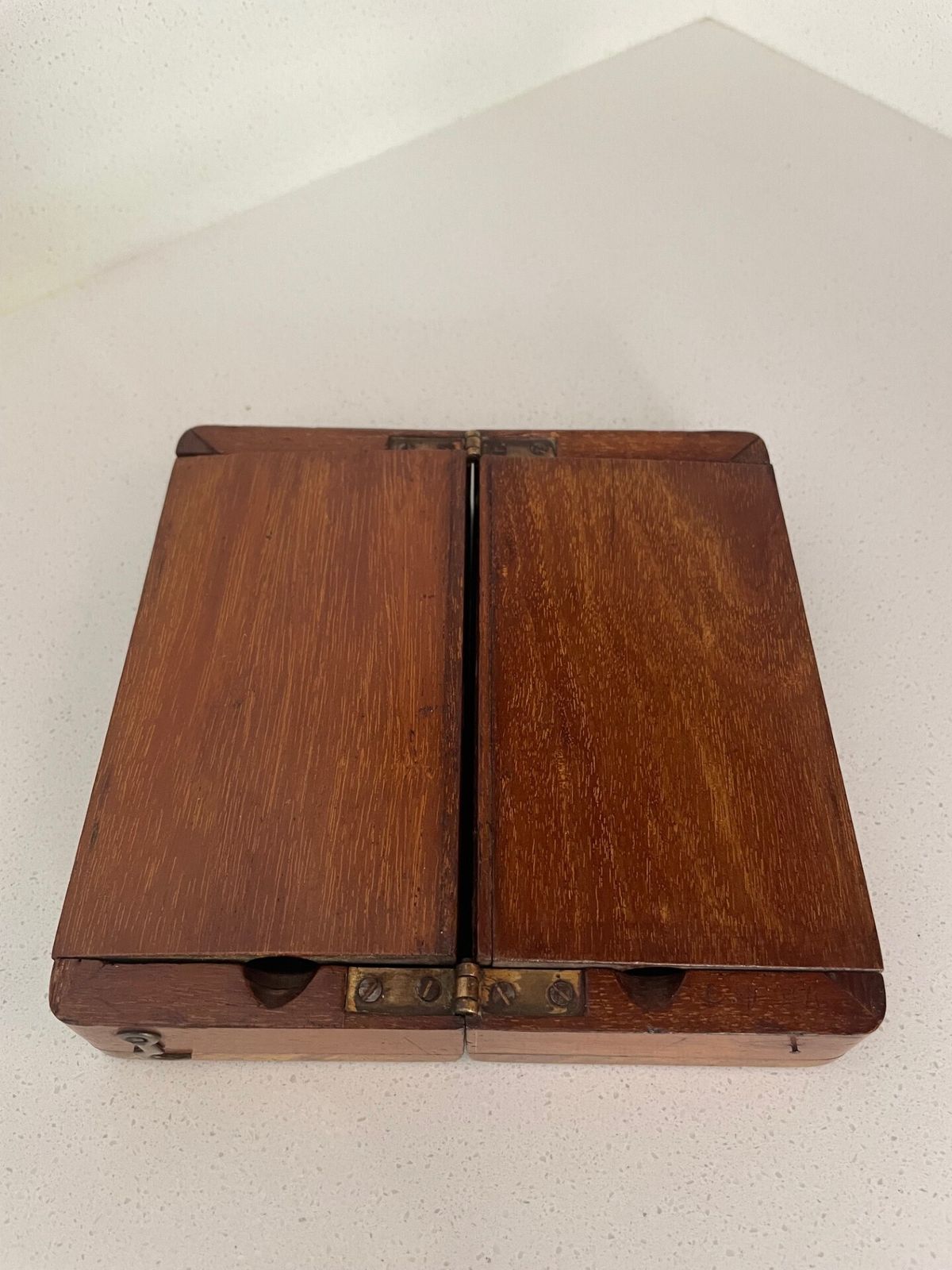 photo for sale Antique Mahogany Cased Travelling Chest Set