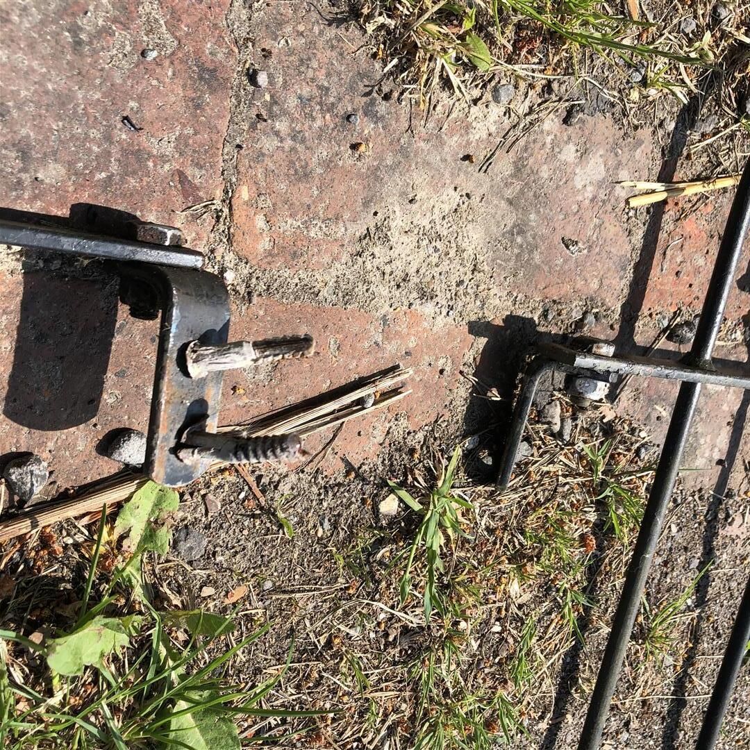 Low Garden Railing Fence In Hoop And Spear Design Steel Painted Black photo for sale