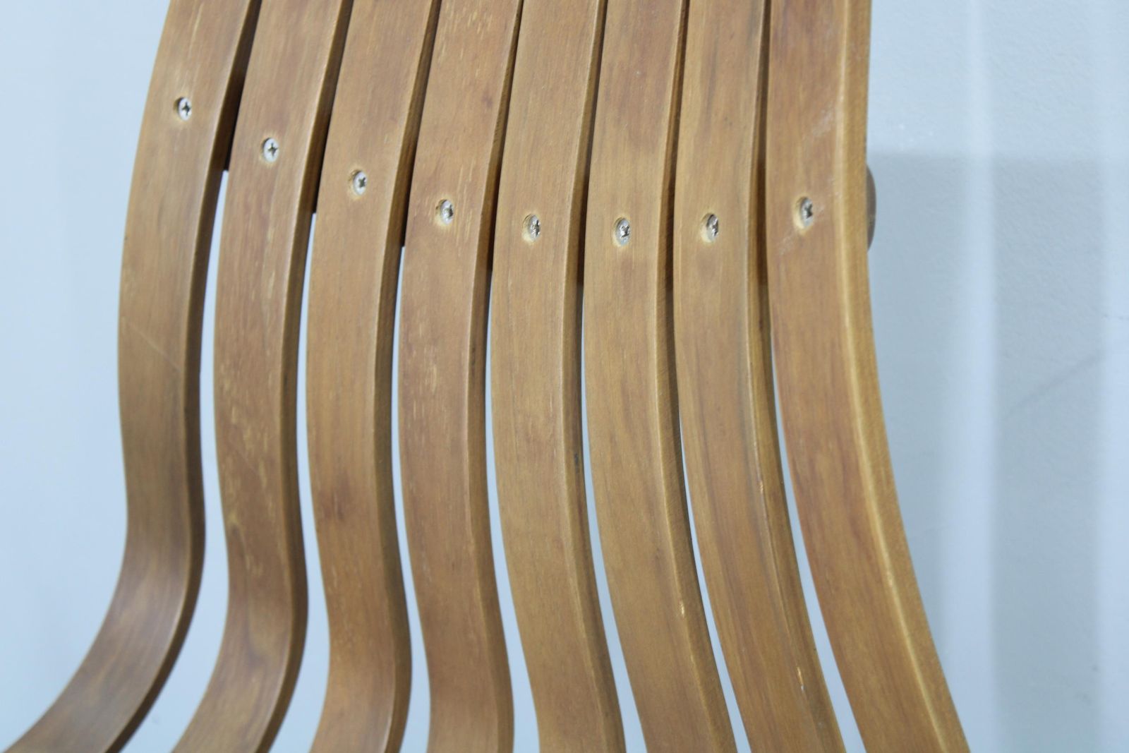 photo for sale 1980s Set Of Six Scandinavian Teak Dining Chairs