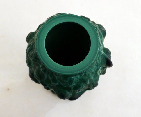 photo furniture Small Czech Art Deco Vasein Malachite Green Opaline Glass With Bacchantes Attributed To Heinrich Hoffmann, 1930s