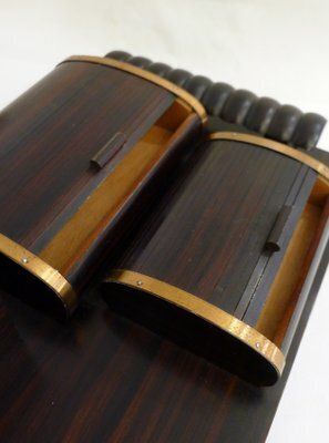 Art Deco Desk Set In Wood, 1930s photo Home Decor