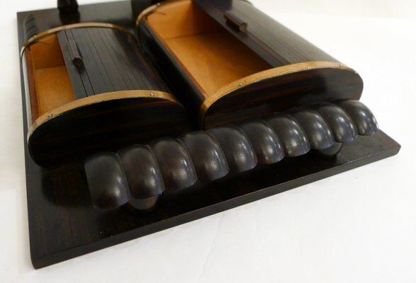photo furniture Art Deco Desk Set In Wood, 1930s