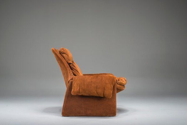 photo for sale Proposals P60 Leather Lounge Chair By Vittorio Introini For Saporiti, Italy, 1960s