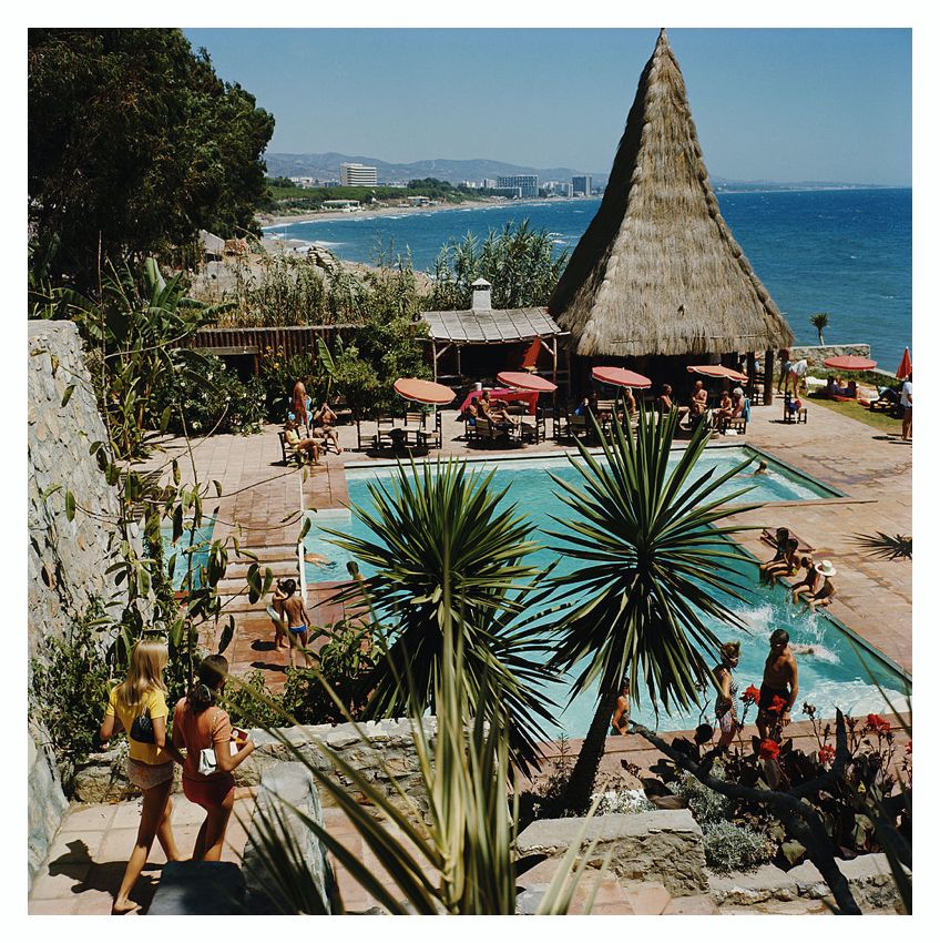Slim Aarons 'Marbella Club' Unframed Archival Pigment Print photo furniture