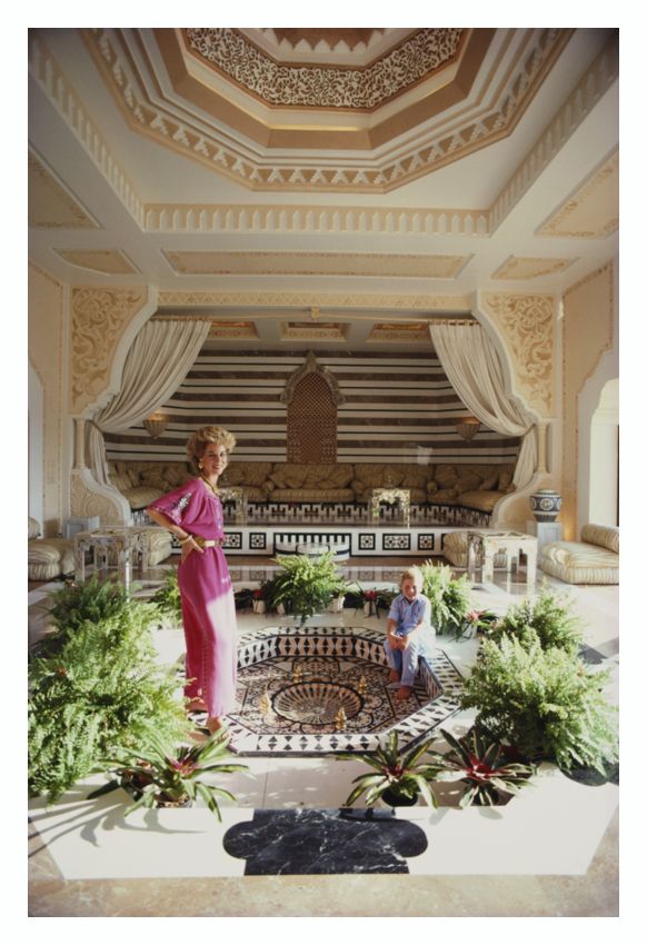 Slim Aarons 'Rosemary And Khaled Said' Unframed Archival Pigment Print photo furniture