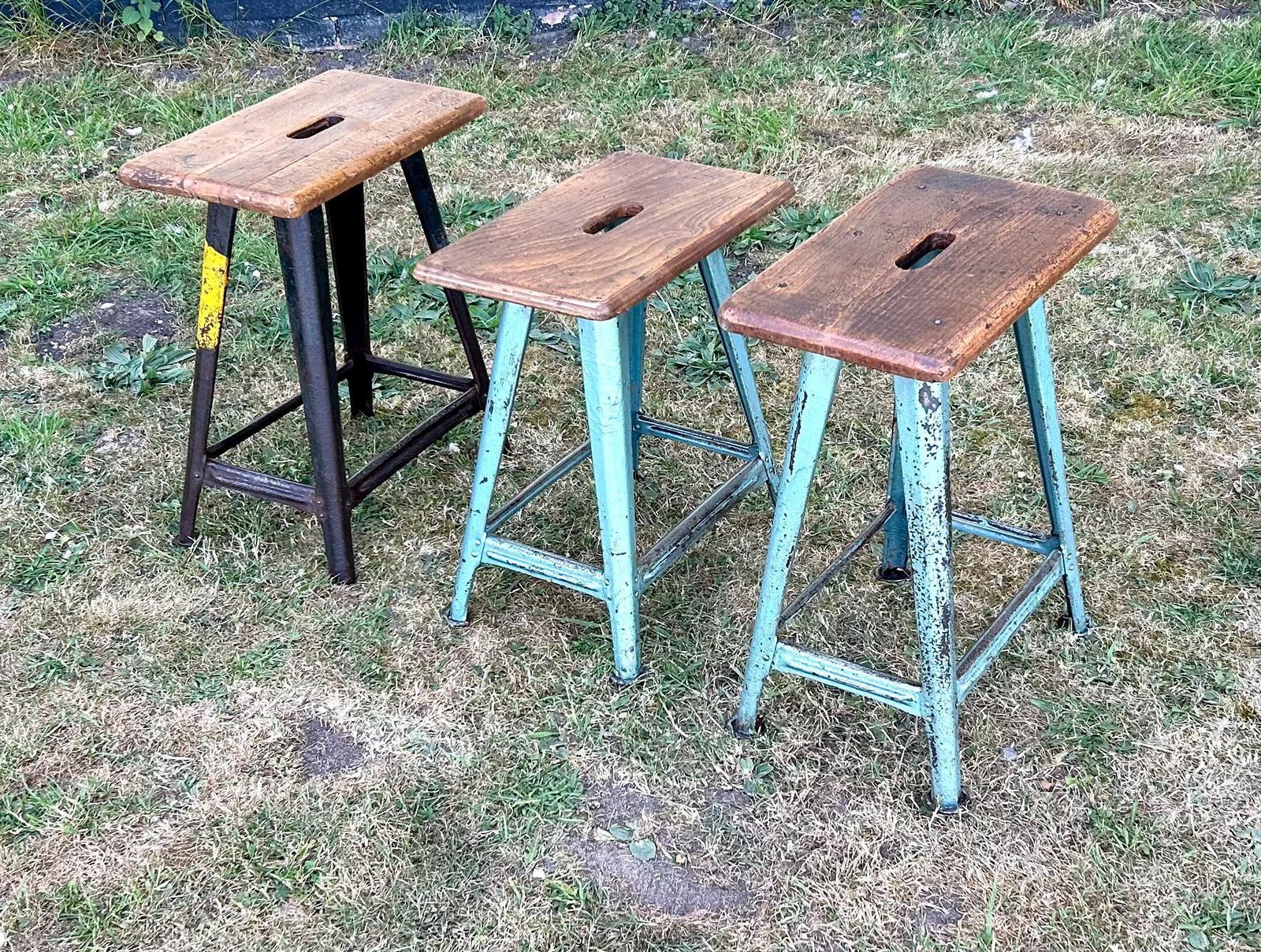 Rowac Robert Wagner Industrial Stool Office Desk Kitchen Chair Vintage Retro Decor Seating Bauhaus Mid Century