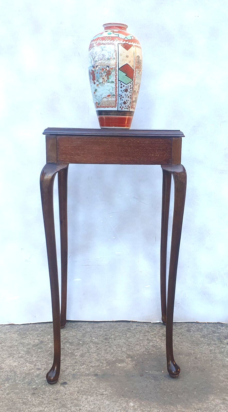 Art Deco Style Antique Mahogany Table / Pot / Plant Stand photo vinterior