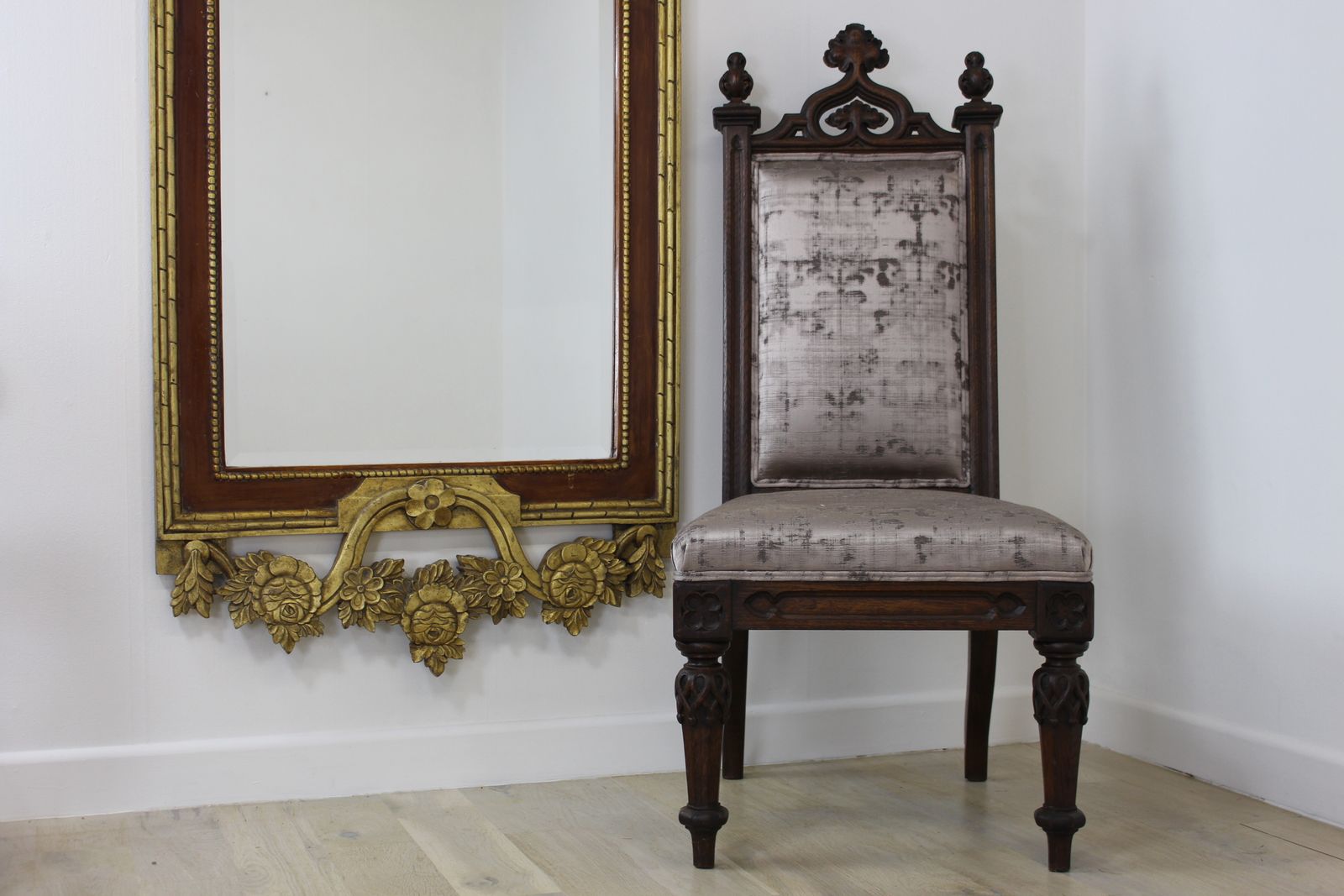 Large Antique Swedish Karl Johan Style Mirror photo Home Decor