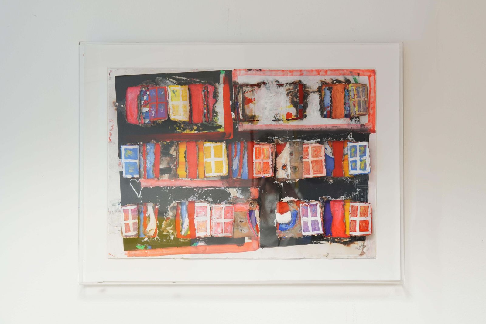 Guido Coletti: Mixed Media 'Facades' (70s/80s)   Italian Art, Plexi photo furniture