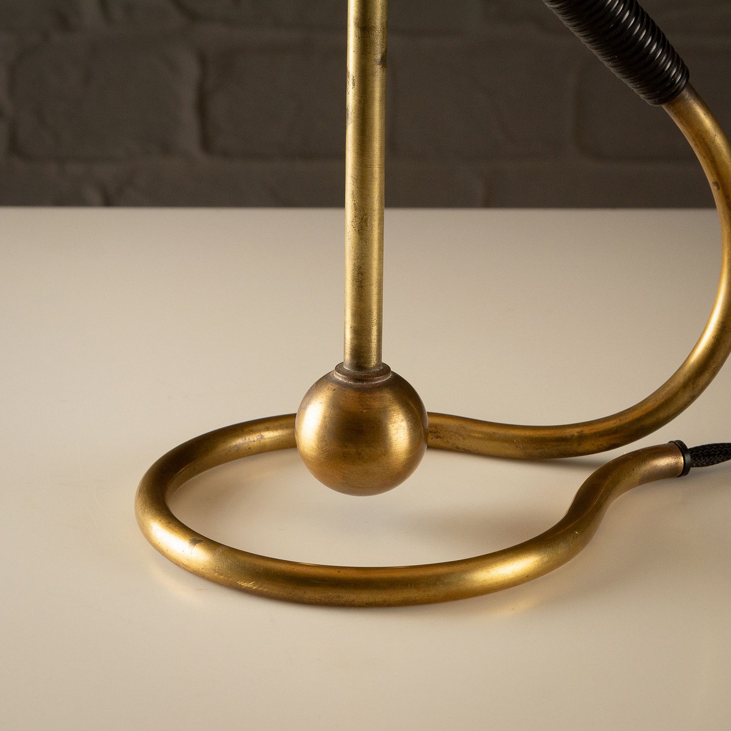 photo furniture Le Klint 306 Table Or Wall Lamp In Brass By Kaare Klint, Denmark, 1960s