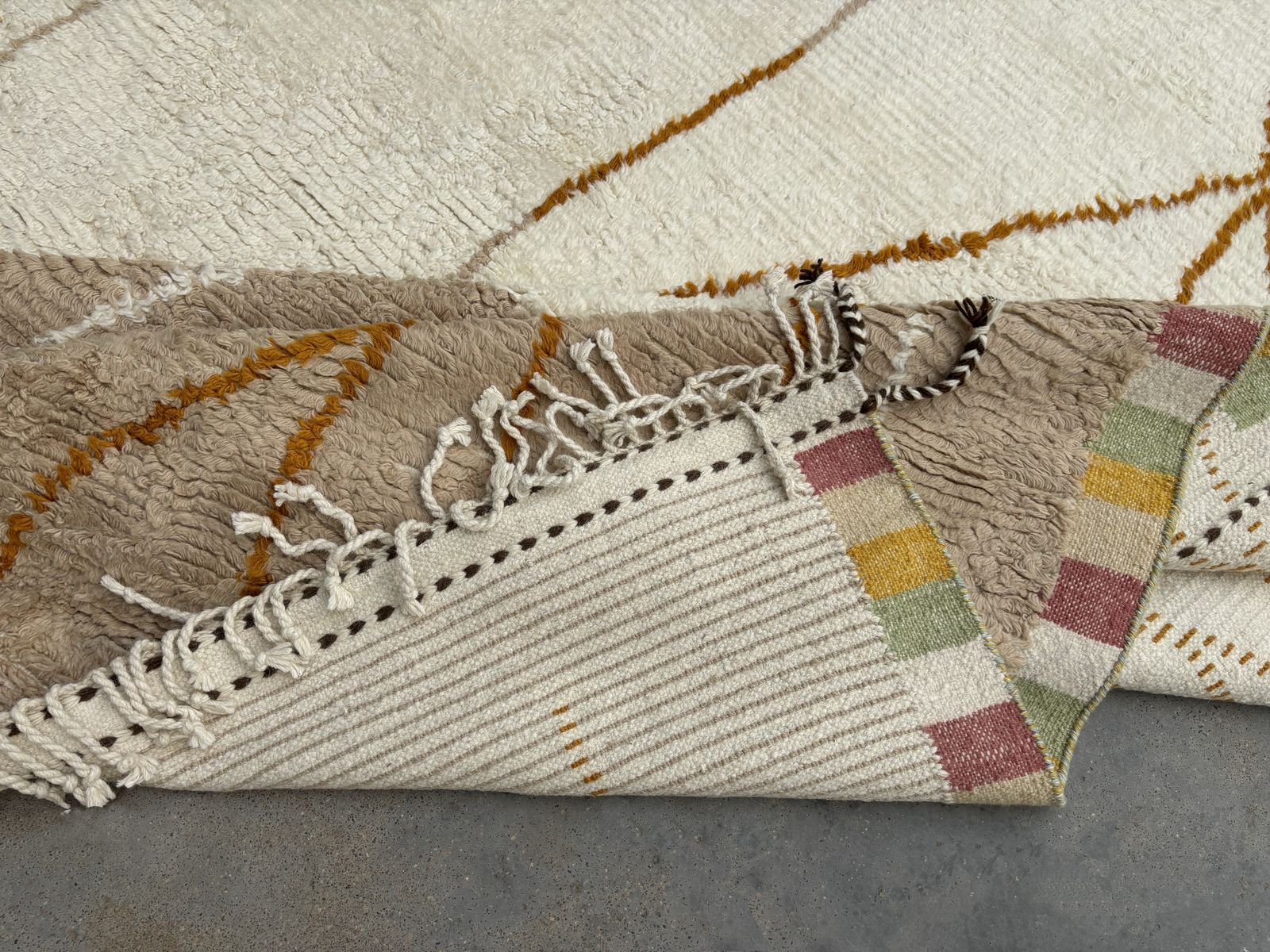 305x427 Cm Vintage Hand Knotted Moroccan Berber Style Large Area Rug. 100% Natural Wool photo vinterior