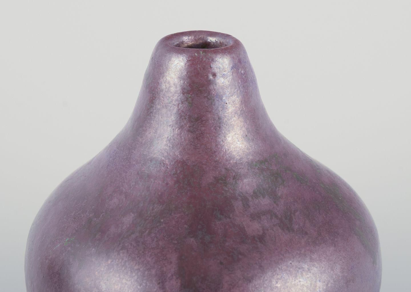 Søren Kongstrand, Danish Ceramicist. Vase In Lustre Glaze. Approx. 1920 photo furniture