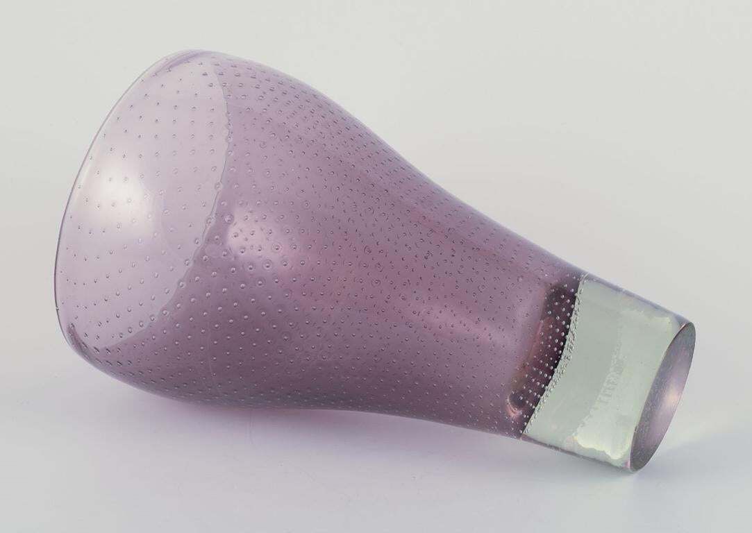 Gunnel Nyman For Nuutajärvi Notsjö. Modernist Finnish Art Glass Vase. photo Home Decor