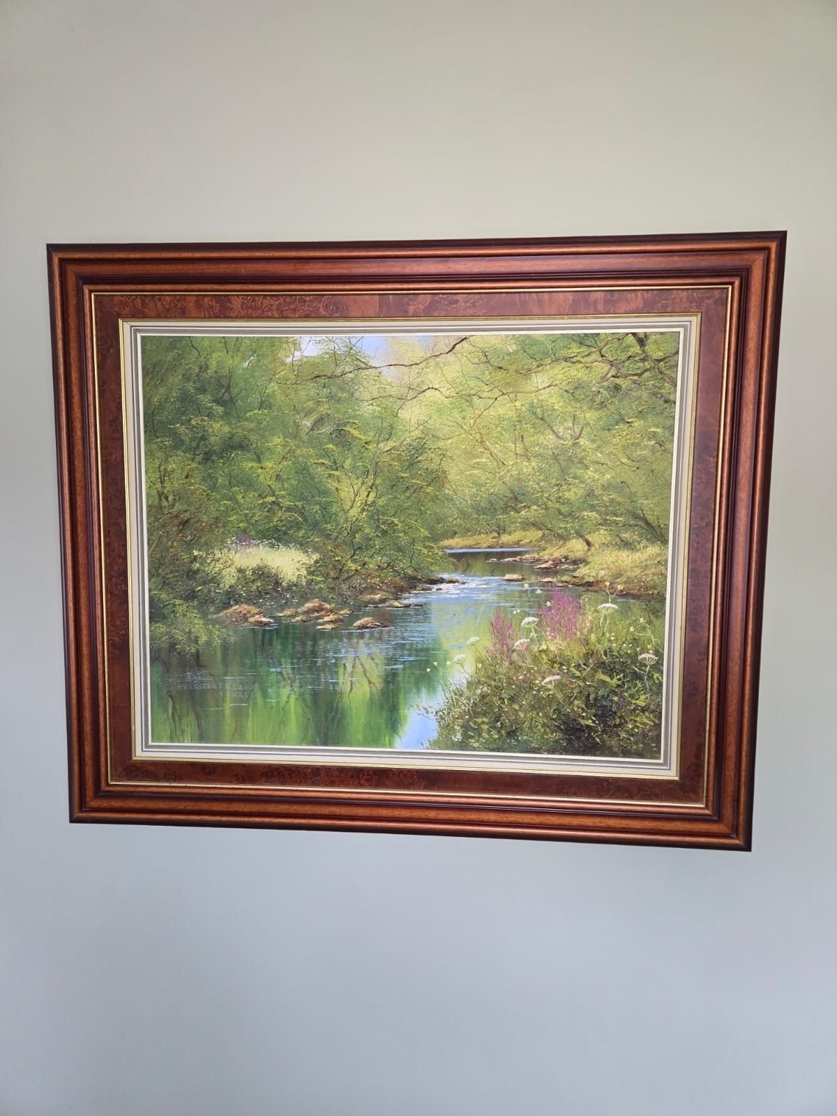 Terry Evans Original Oil On Canvas   Lakeland/Woodland Scene