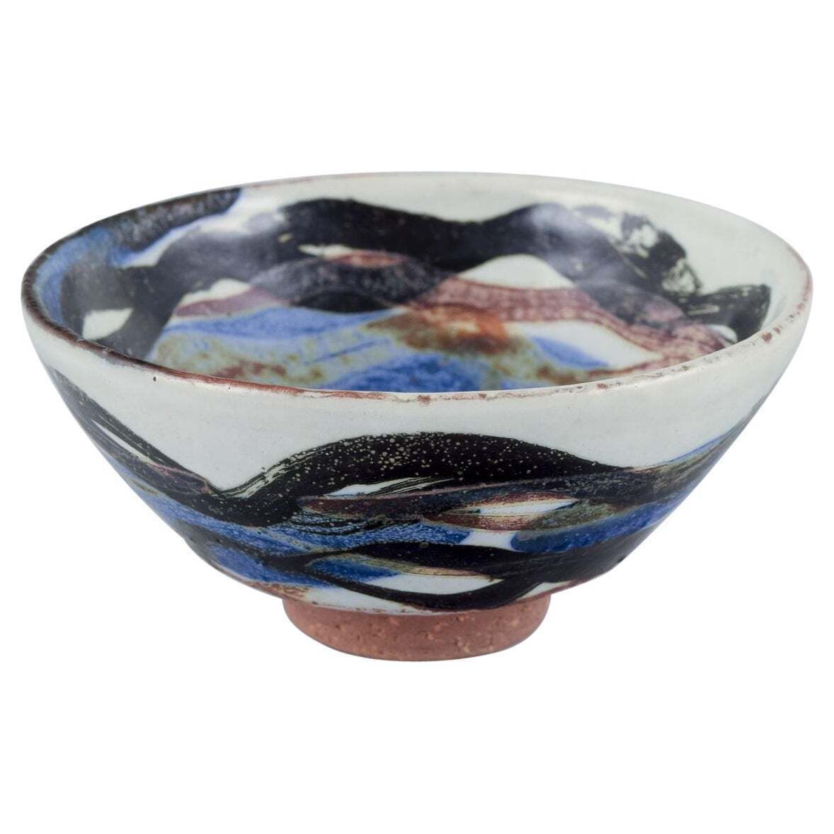 Gerd Hjort Petersen For Royal Copenhagen. Small Unique Stoneware Bowl.