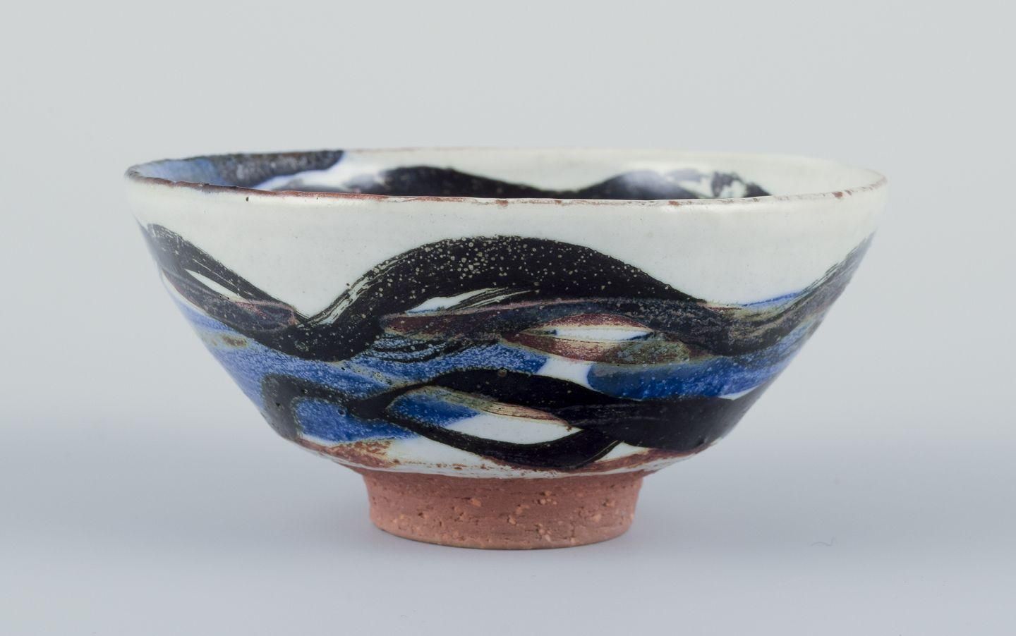 Gerd Hjort Petersen For Royal Copenhagen. Small Unique Stoneware Bowl. photo furniture