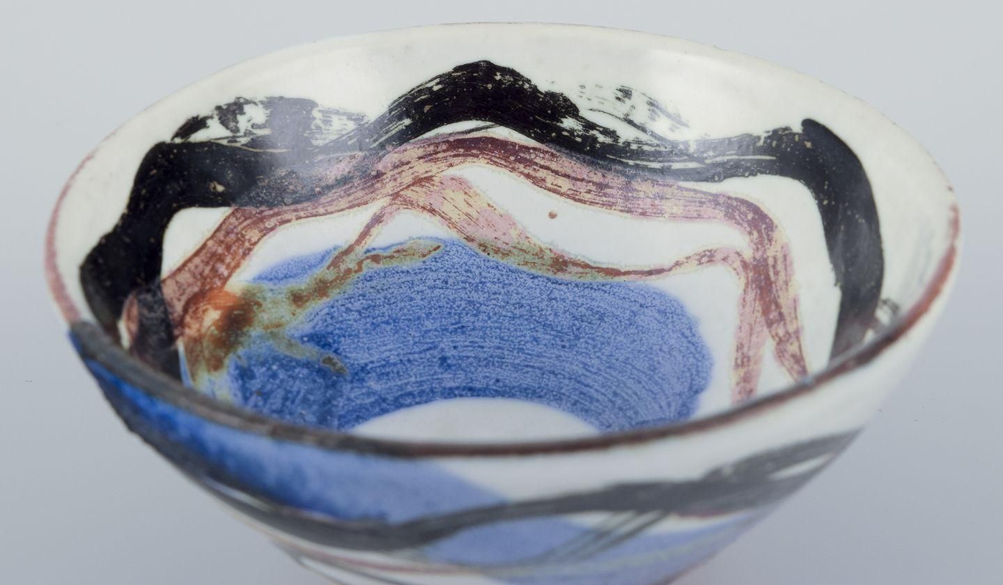 Gerd Hjort Petersen For Royal Copenhagen. Small Unique Stoneware Bowl. photo Home Decor