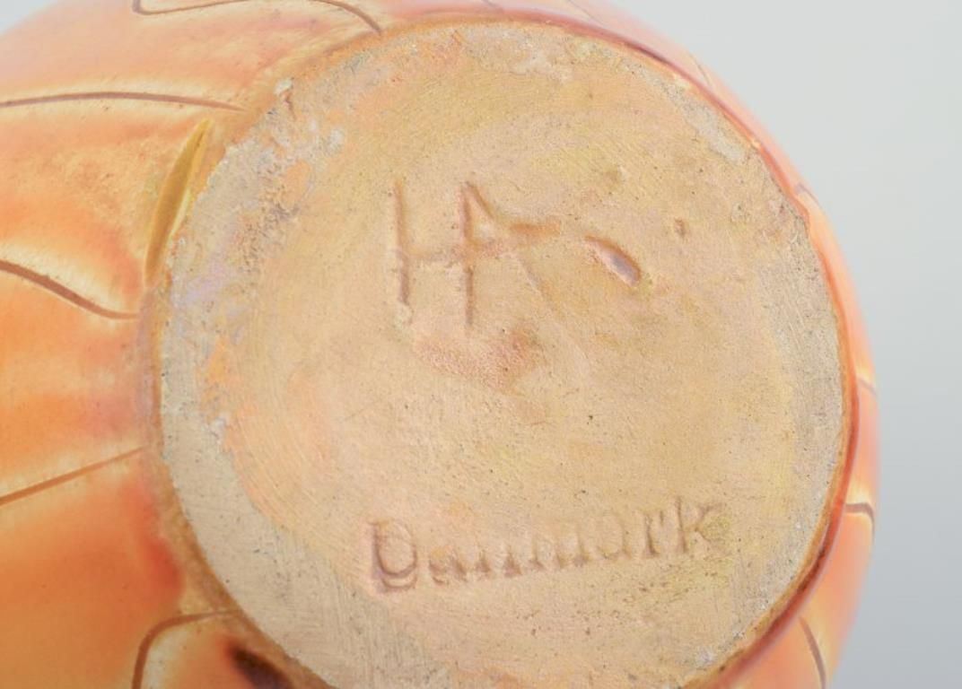 Kähler, Denmark. Ceramic Vase In Uranium Glaze. Circa 1930s. photo buy