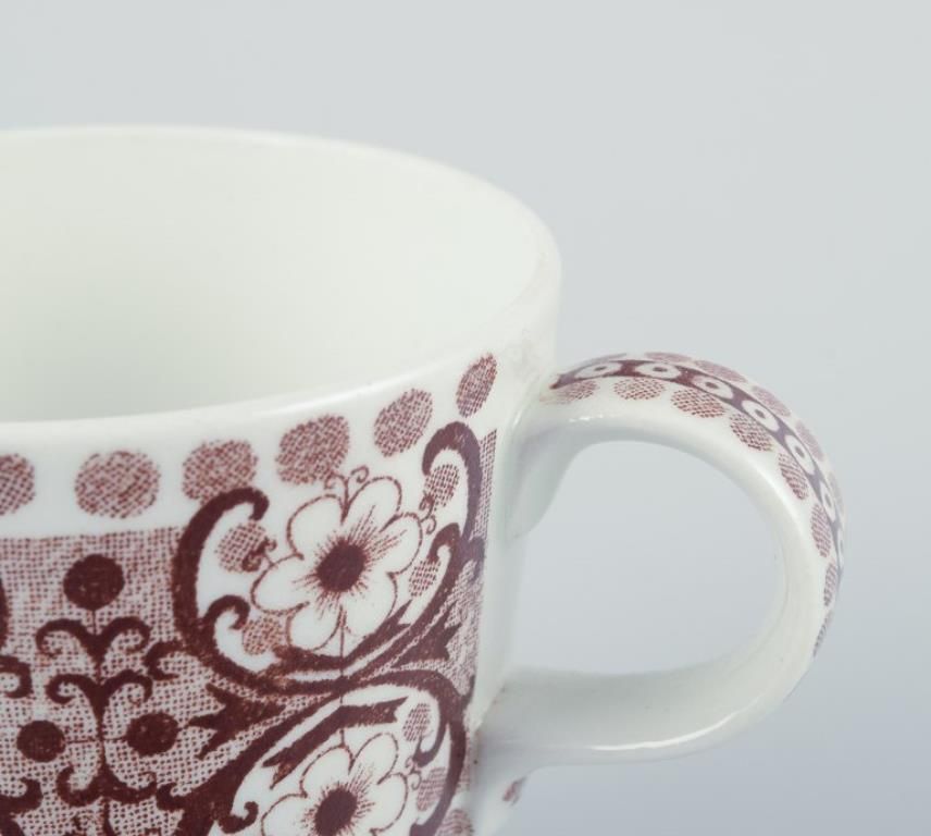 Raija Uosikkinen For Arabia, Finland. Set Of Four ‘Ali’ Coffee Cups And Saucers photo 226.0
