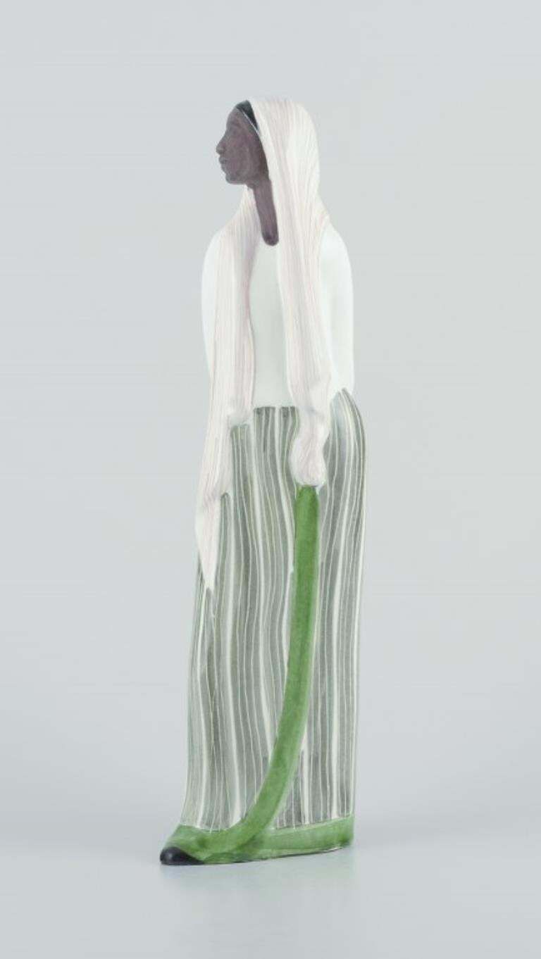 Mari Simmulson For Upsala Ekeby, Sweden. Ceramic Figure Of Indonesian Woman photo furniture
