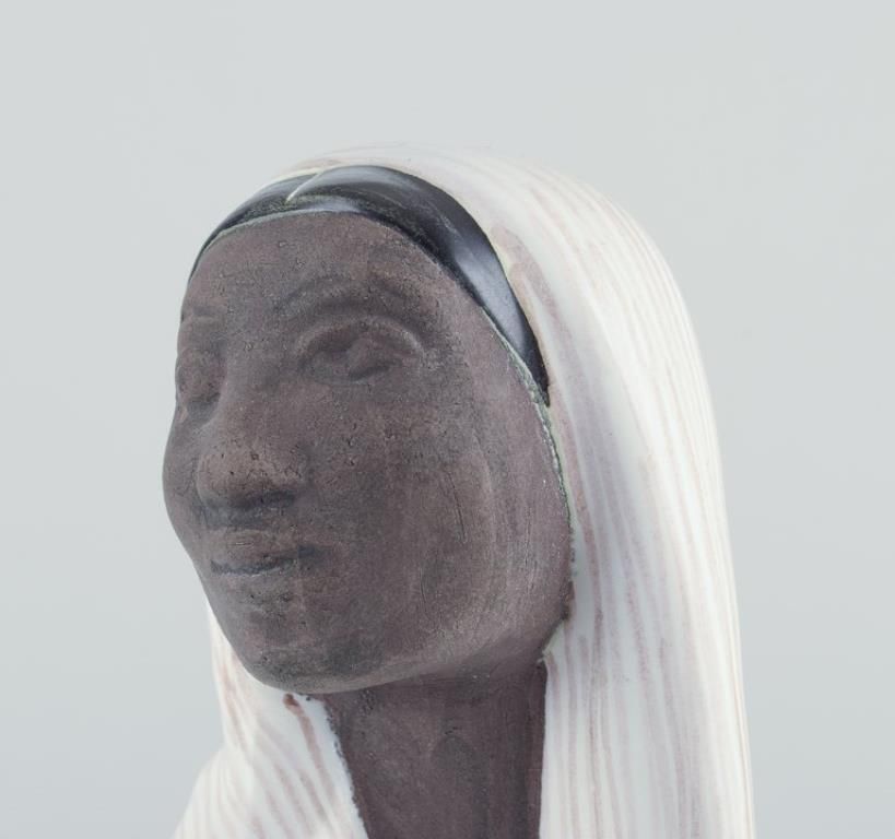 Mari Simmulson For Upsala Ekeby, Sweden. Ceramic Figure Of Indonesian Woman photo for sale