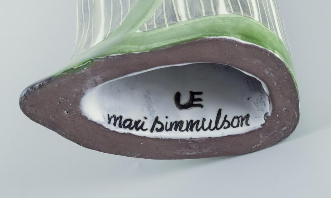 Mari Simmulson For Upsala Ekeby, Sweden. Ceramic Figure Of Indonesian Woman photo vintage