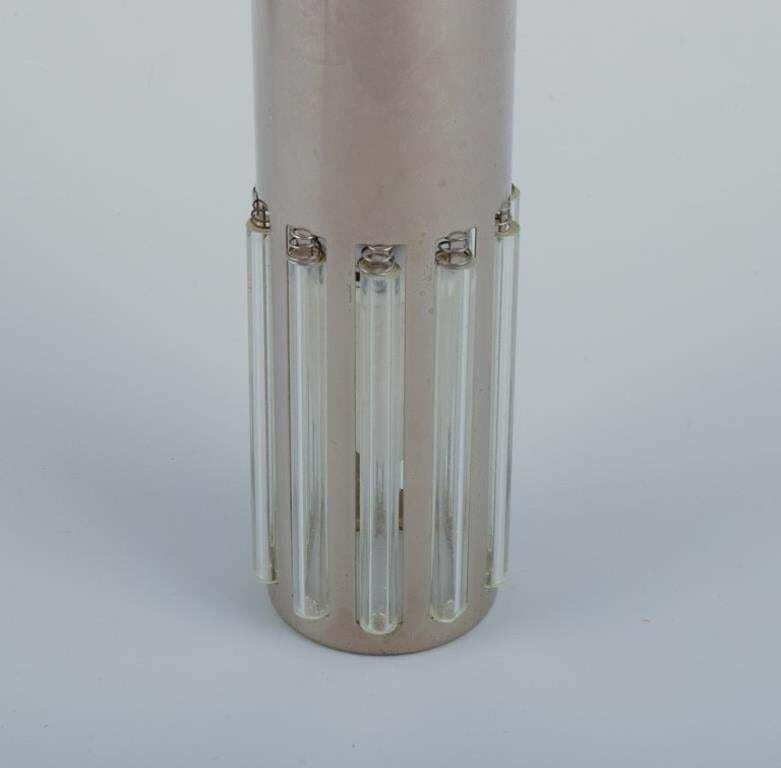 Schmahl & Schulz. Pair Of Ceiling Pendants In Stainless Steel And Acrylic Glass photo buy