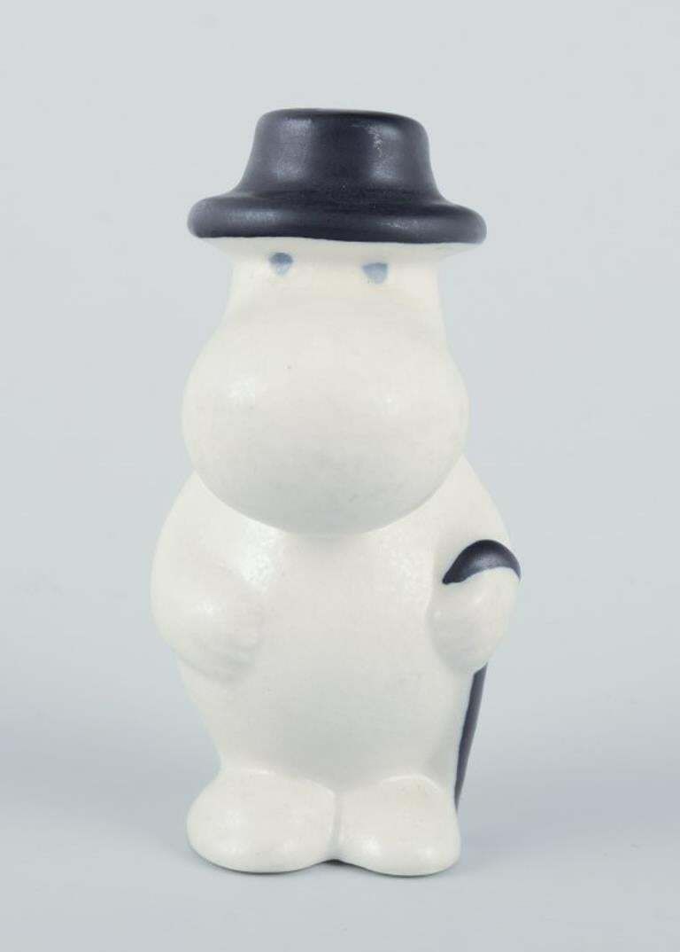 Arabia, Finland. Hand Painted Ceramic Figurine Of Moominpappa From The Moomins. photo for sale