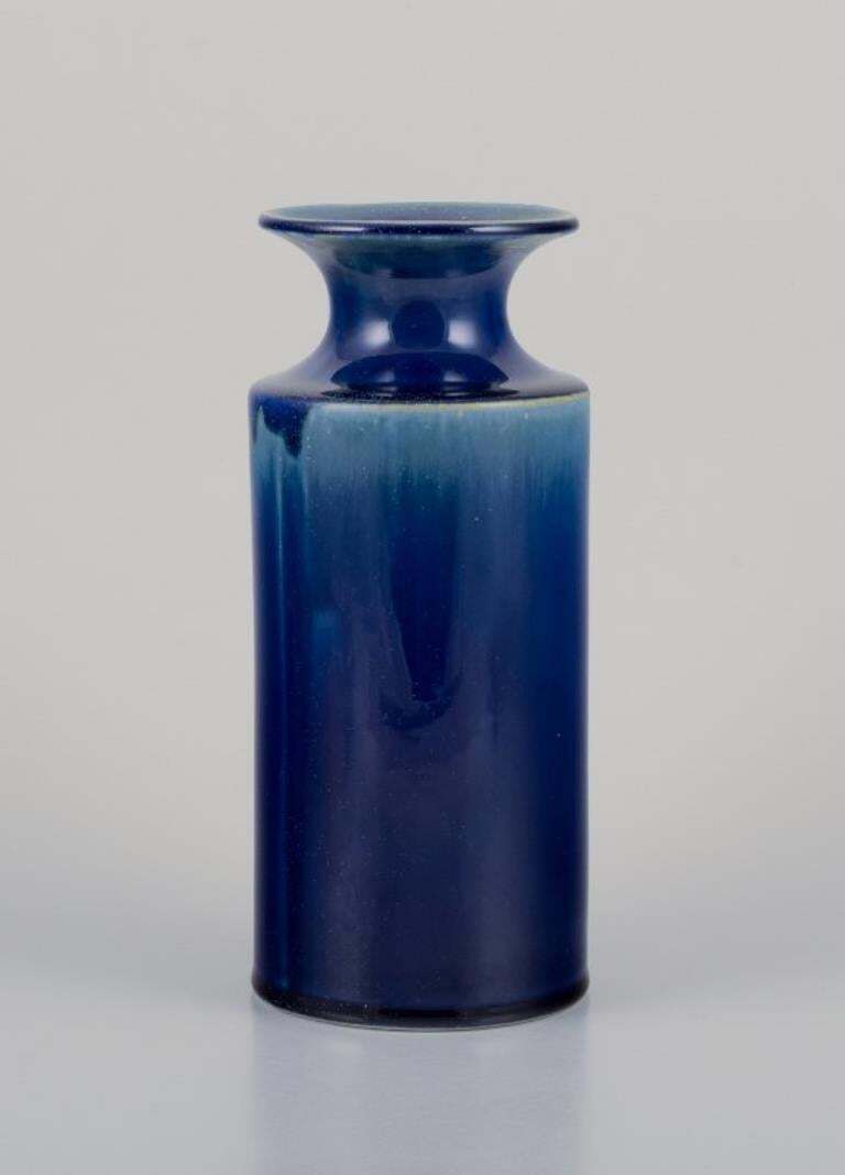 Britt Louise Sundell, Gustavsberg. Large Ceramic Vase With Blue And Green Glaze photo furniture