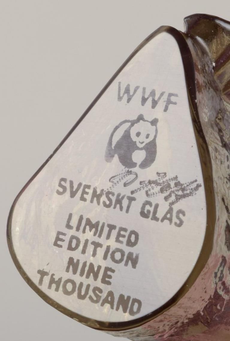 photo furniture Paul Hoff For Kosta Boda / Svenskt Glas, Four Figurines In Art Glass. Wwf.