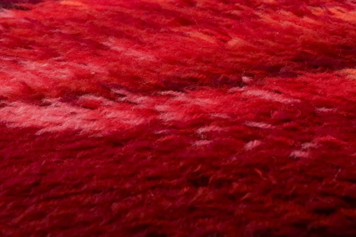 Swedish Textile Designer. Handmade Rya Carpet Of Pure Cotton. photo 376.0
