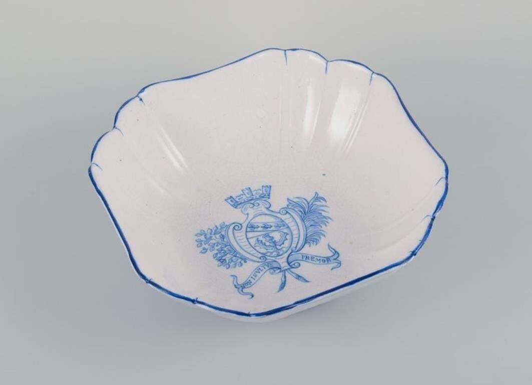 Emile Gallé For St. Clement, Nancy, France. Large Square Bowl And Sauce Boat photo furniture