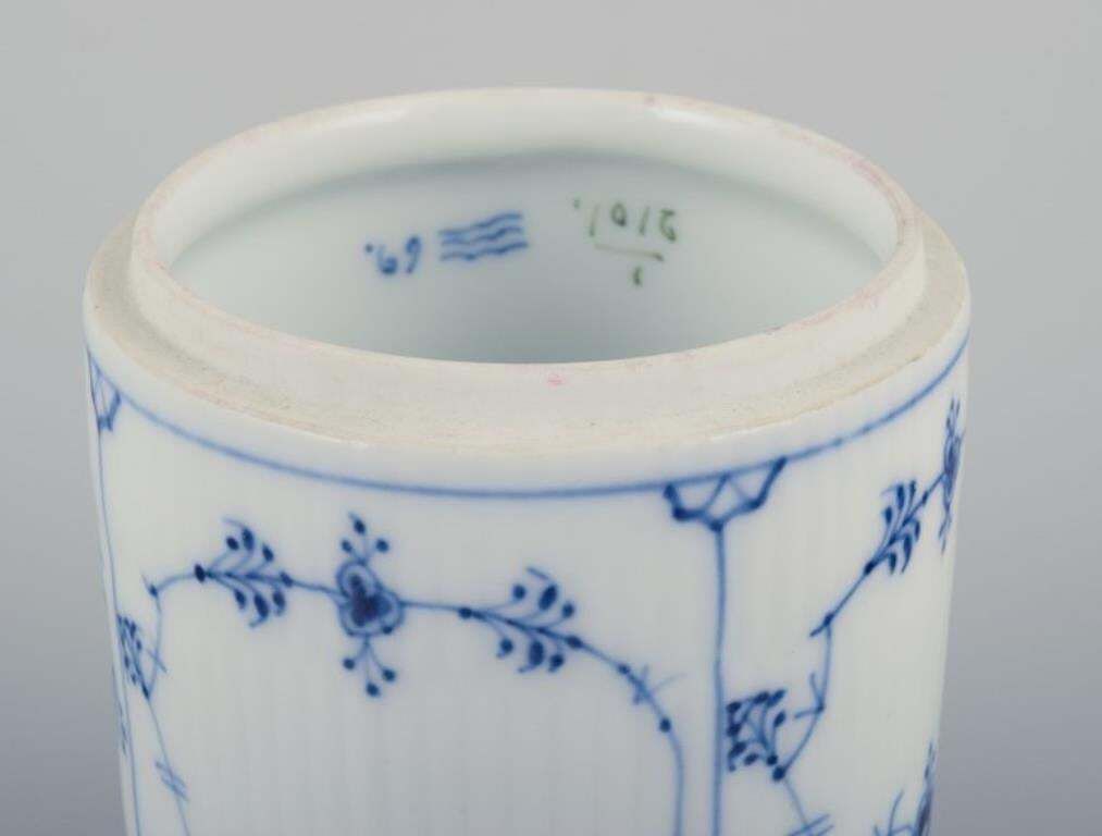 Royal Copenhagen Blue Fluted. Rare Tea Jar In Porcelain. Early 19th C. photo 151.0