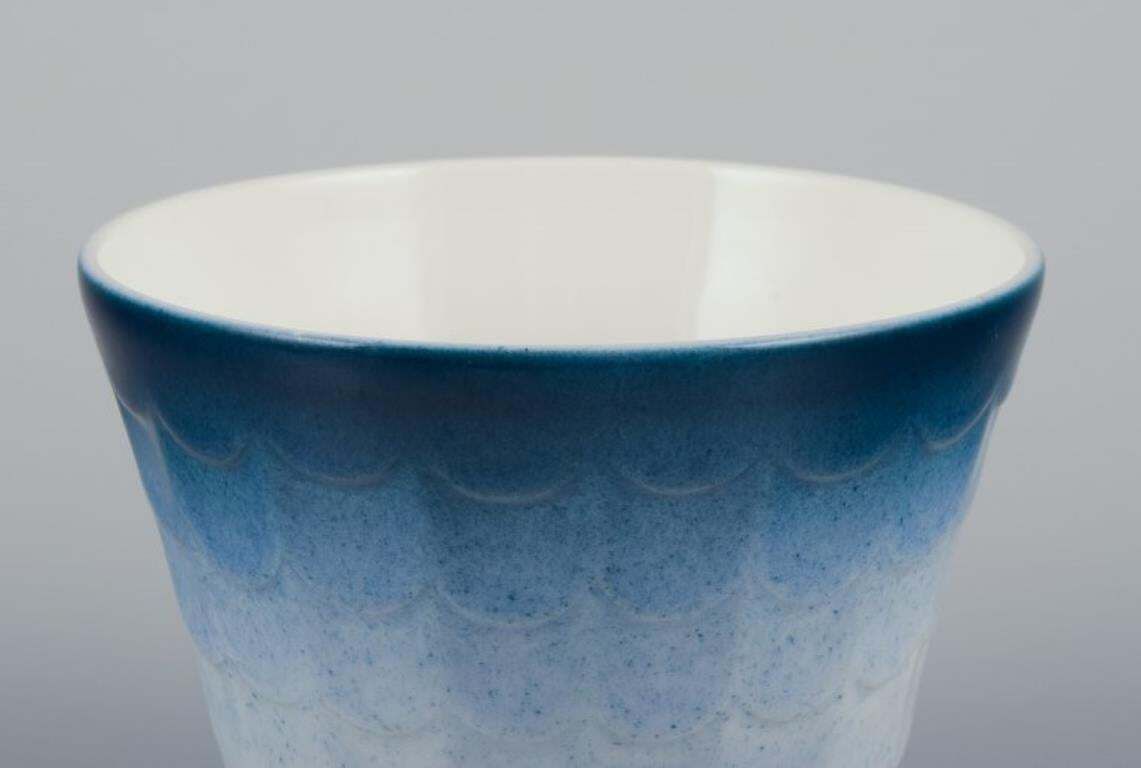 Wilhelm Kåge For Gustavsberg. Five Porcelain Plant Pots. Swedish Design. photo Home Decor