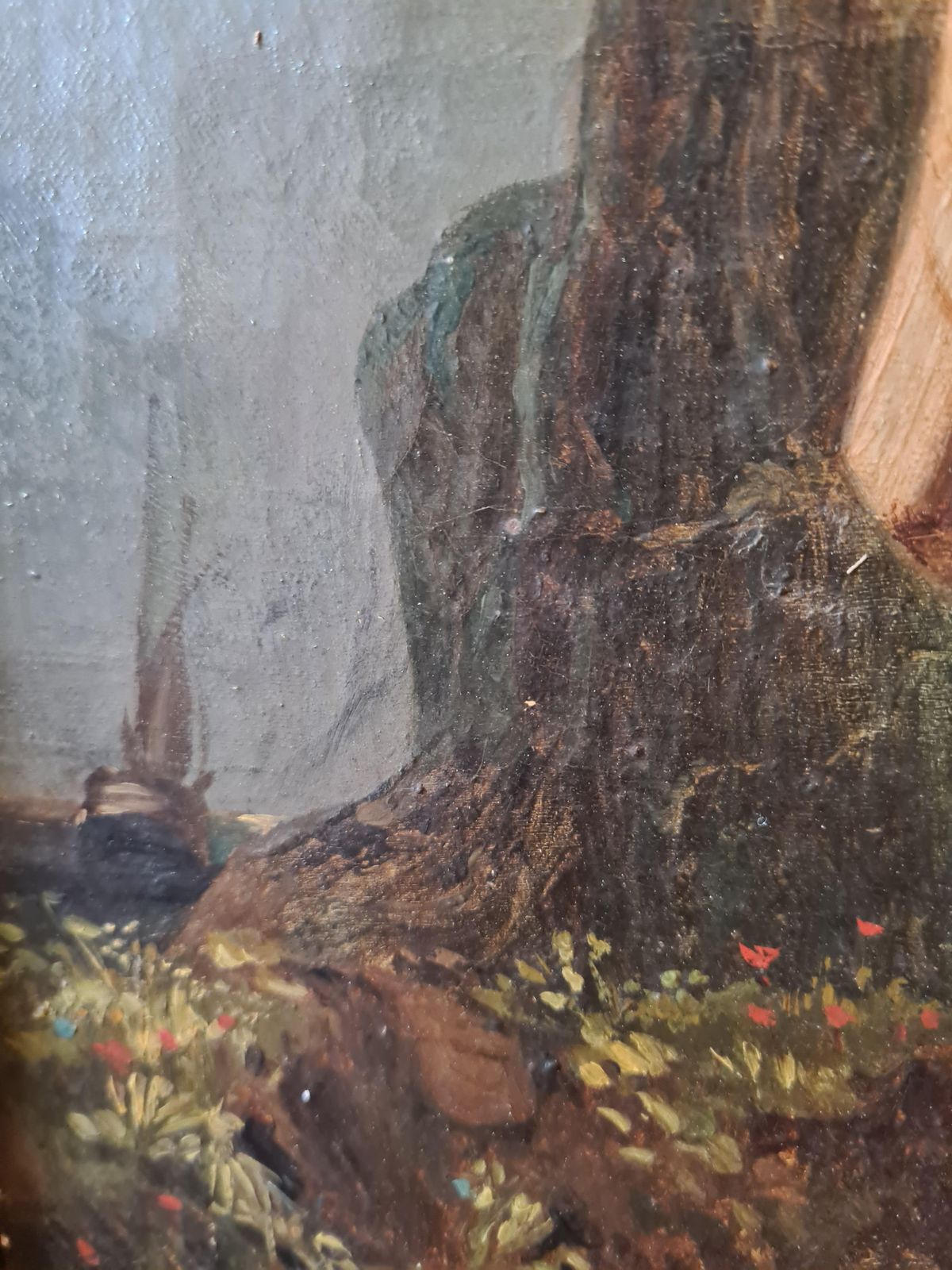 French Mid 19th Century Portrait Of An Italian Brigand. Oil On Canvas.1860s photo Art