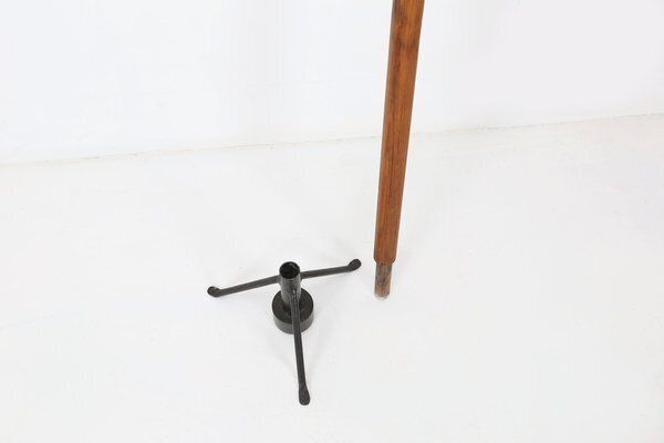Large Antique Church Candleholder In Wood And Metal, France, 1900s photo buy