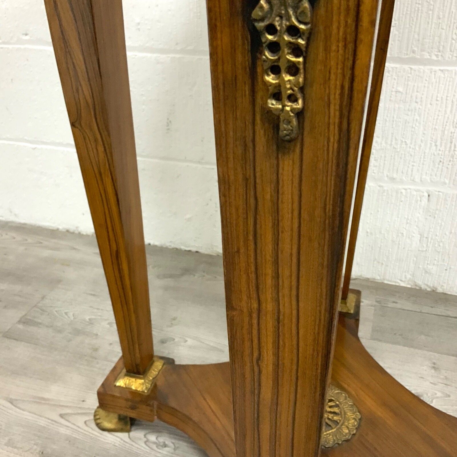 photo furniture A Pair Of Louis XVI Style Gueridon Tables With Walnut Tops And Ormolu Decoration