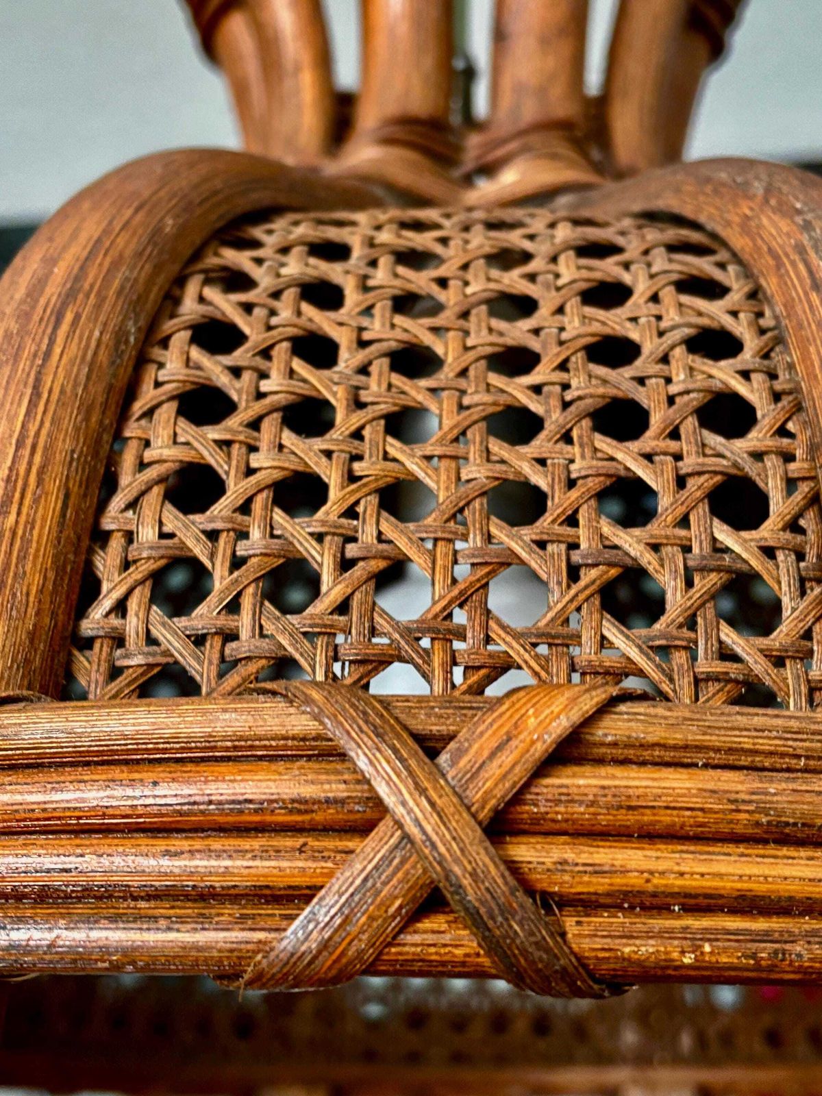 Bamboo And Rattan Chandelier, Italy, 1960s photo furniture