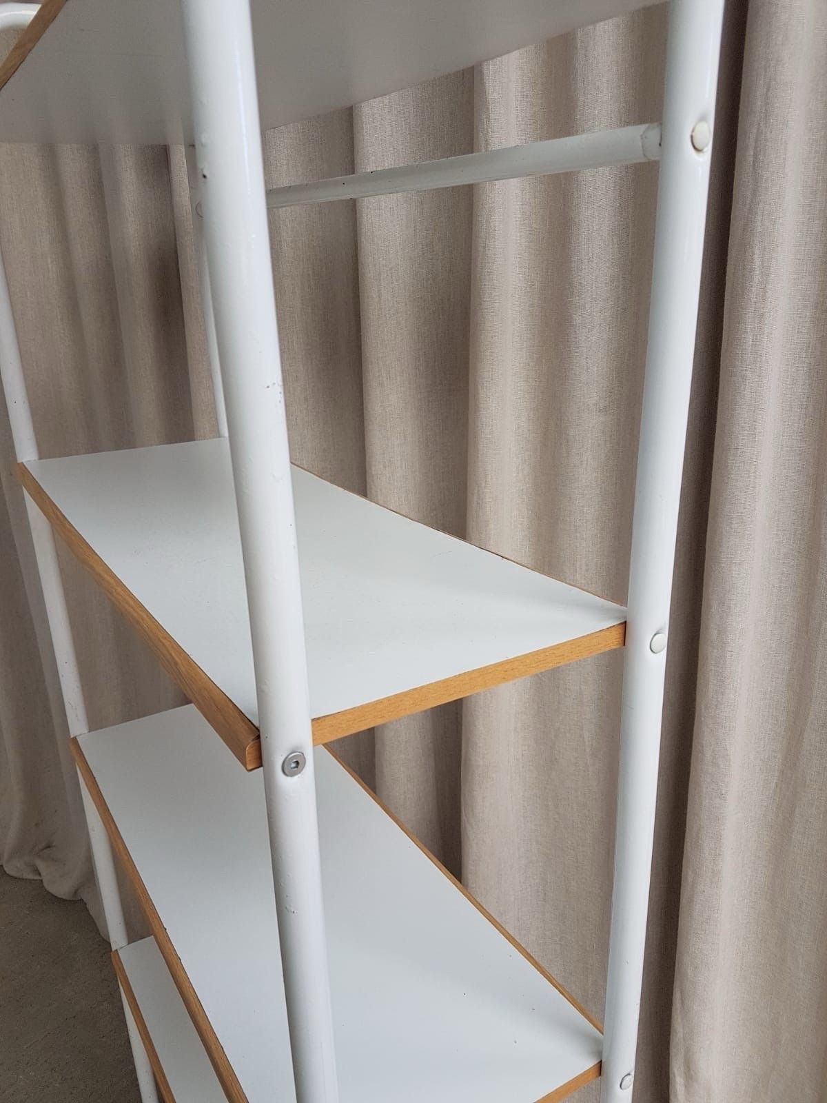 photo vintage Vtg Late Mid Century 80s Post Modern Bookcase Shelving Wall Unit R853