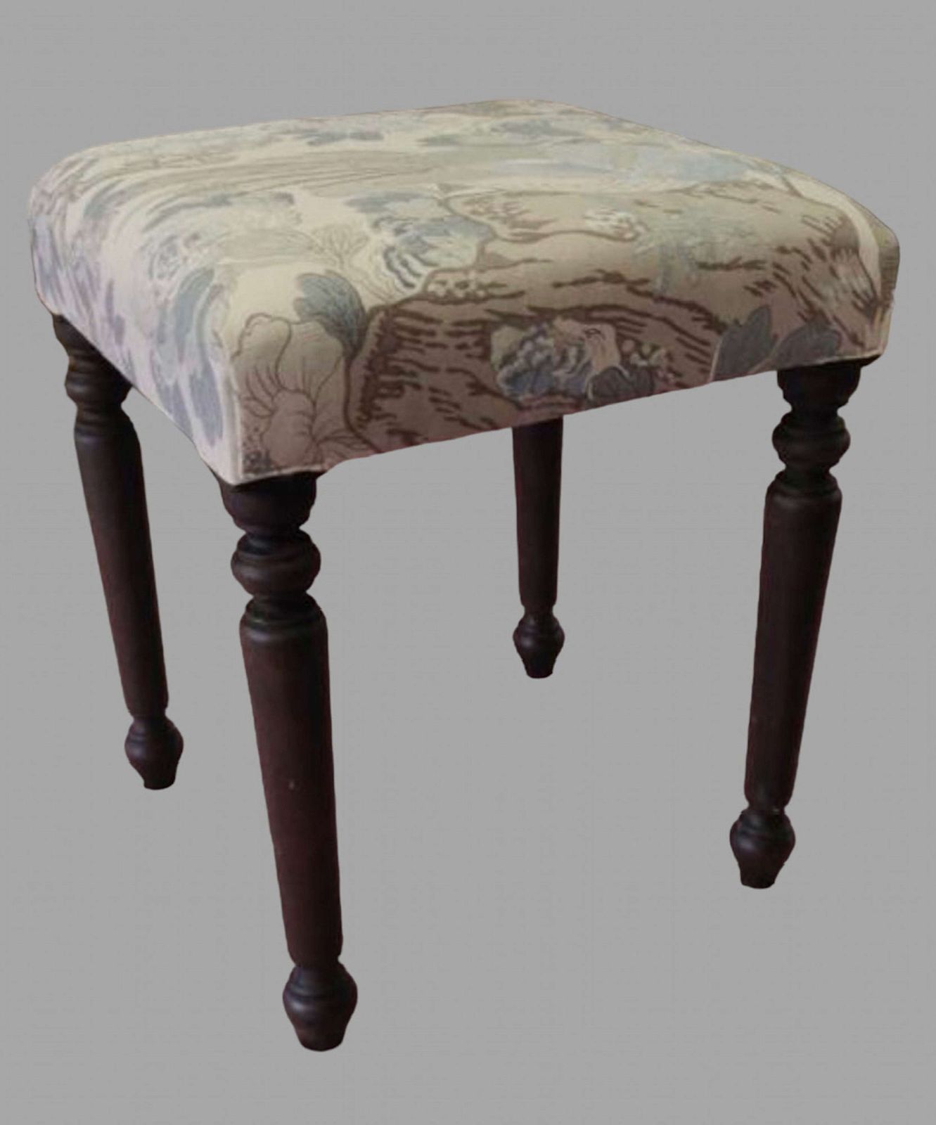 An Upholstered Beechwood Piano/Dressing Table Stool photo furniture